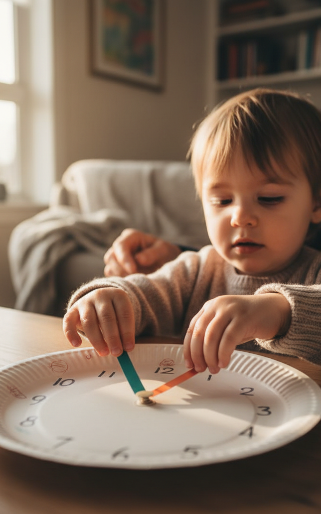 Paper Plate Telling-Time Clock — Life Skills activity for ages 5–8 years (indoor, 30 min)