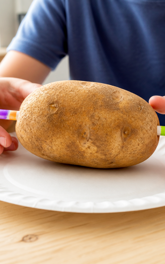 The Magic Straw and the Impenetrable Potato — Magic Tricks activity for ages 6–10 years (indoor, 15 min)