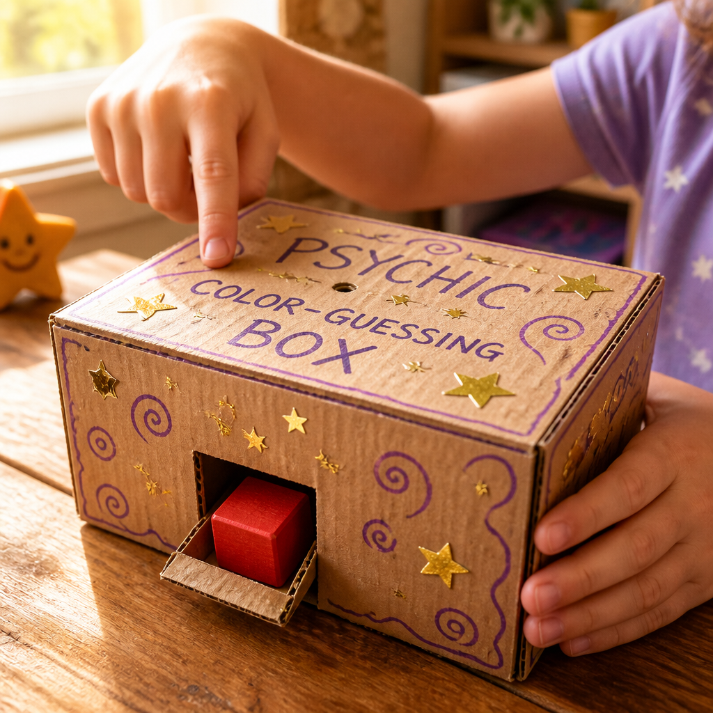 The Psychic Color-Guessing Box — Magic Tricks activity for ages 6–9 years (indoor, 45 min)